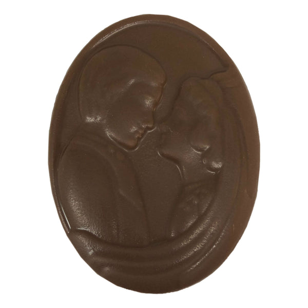 Chocolate Wedding Couple Medallion 