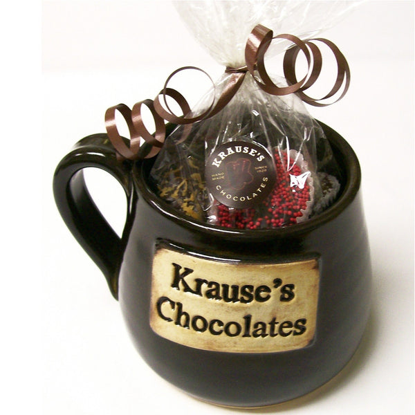 Krause's Chocolates Handmade Mug- Filled w/ Hand Dipped Chocolates