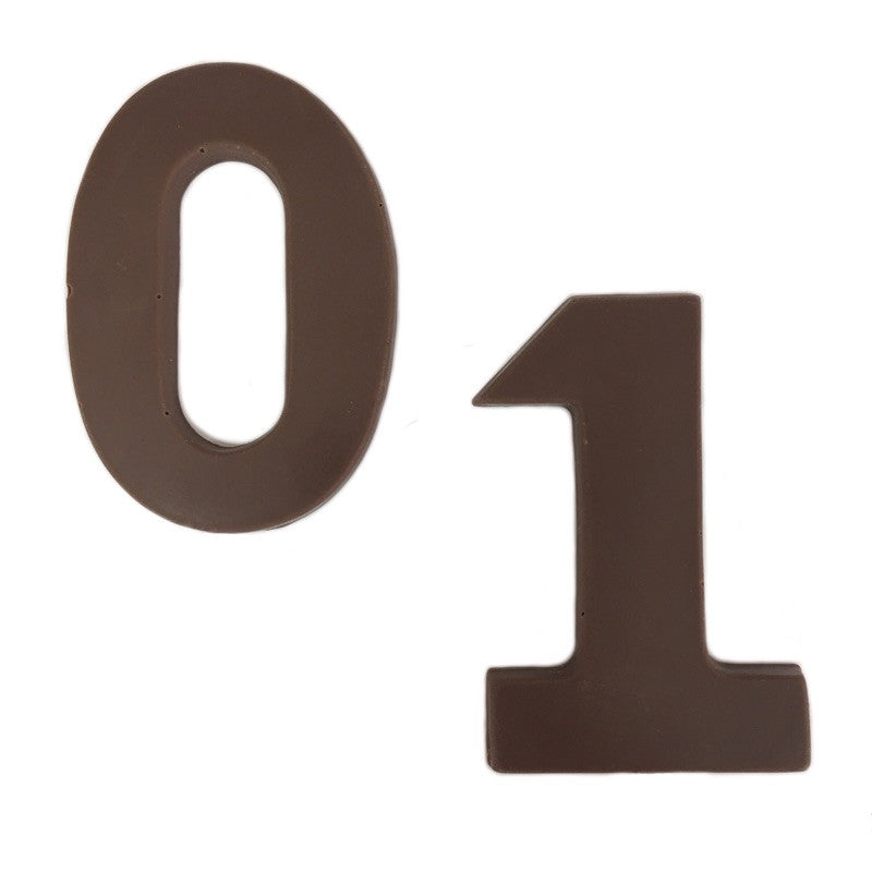 Numbers- Small Rounded-0-8 – Krause's Chocolates